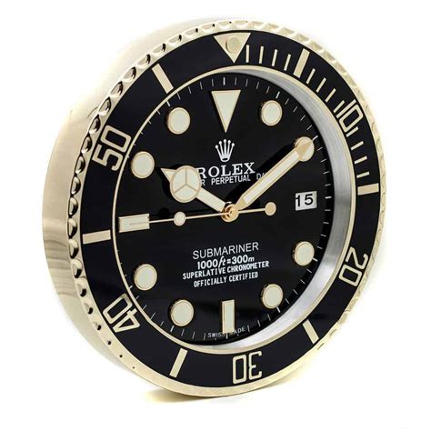 rolex wall clock submariner|genuine Rolex wall clock.